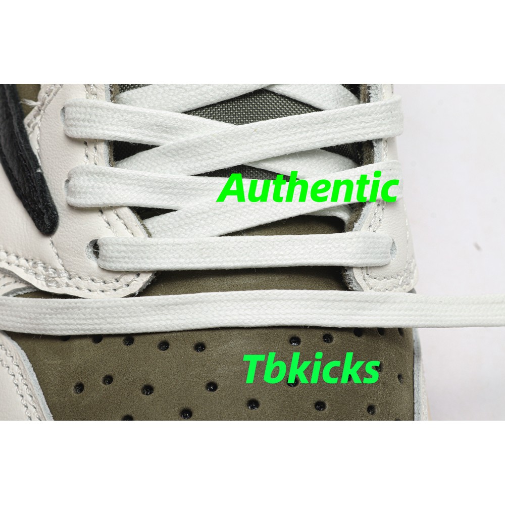 TBkicks Travis Scott Air Jordan 1  Low OG "Medium Olive"