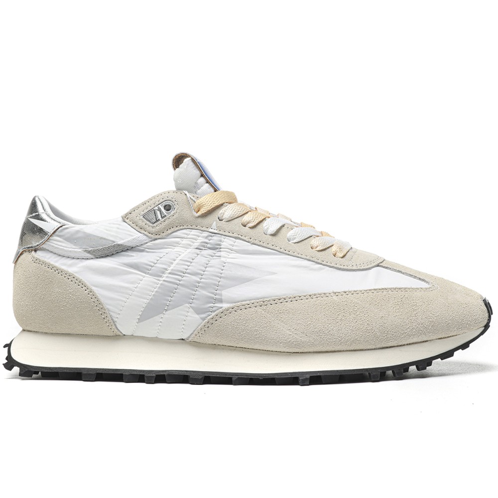 TBkicks Golden G00se Marathon With White Nylon Upper And Silver Star