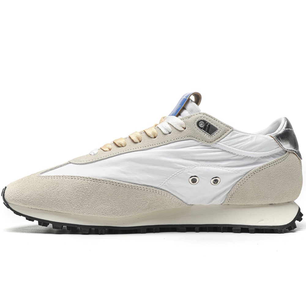 TBkicks Golden G00se Marathon With White Nylon Upper And Silver Star