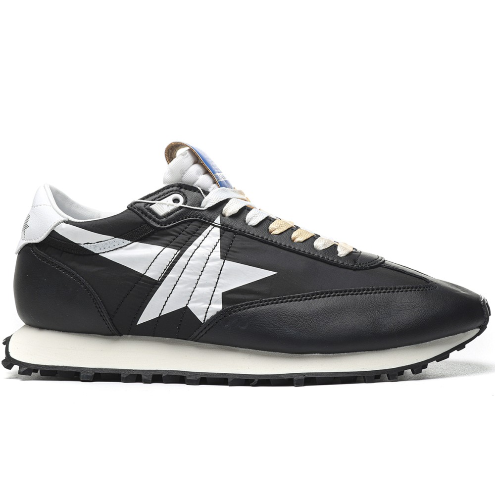 TBkicks Golden G00se Marathon With Black Nylon Upper And White Star