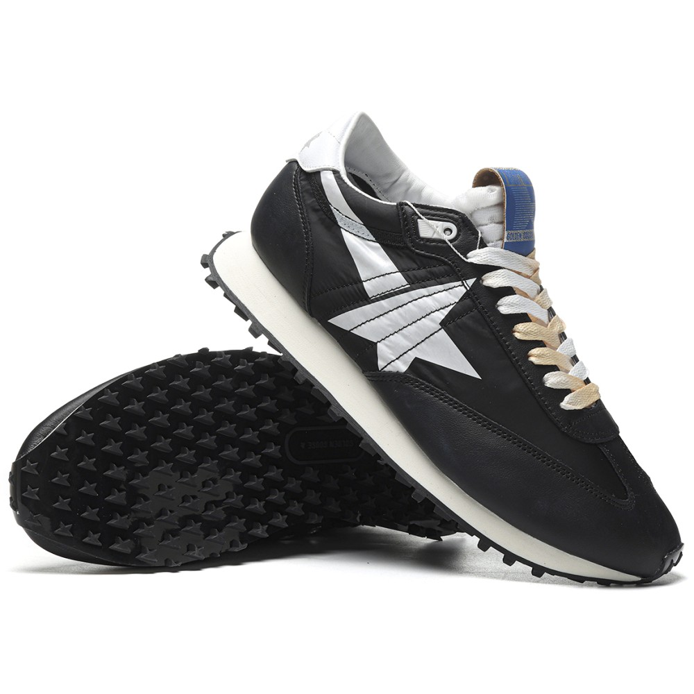 TBkicks Golden G00se Marathon With Black Nylon Upper And White Star