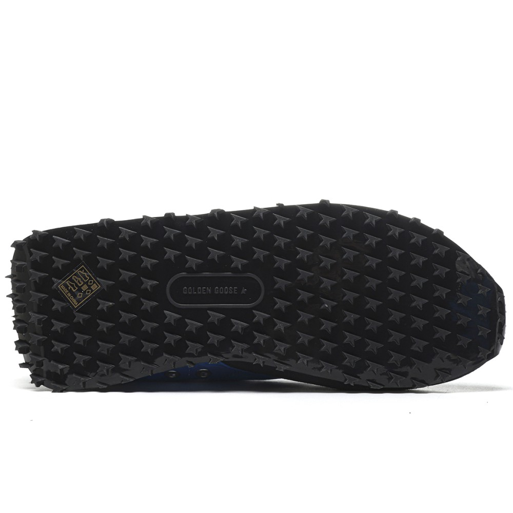 TBkicks Golden G00se Marathon With Blue Nylon Upper And White Star