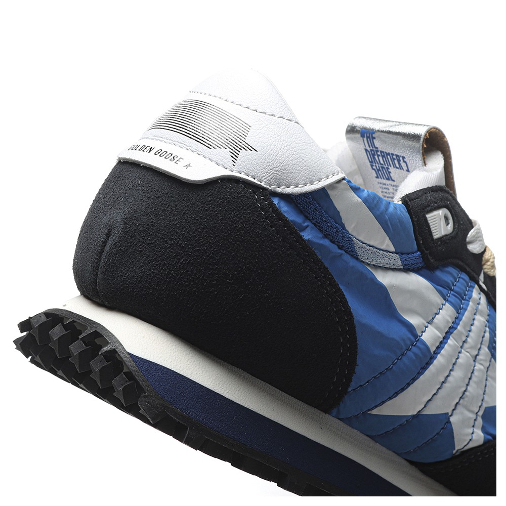 TBkicks Golden G00se Marathon With Blue Nylon Upper And White Star