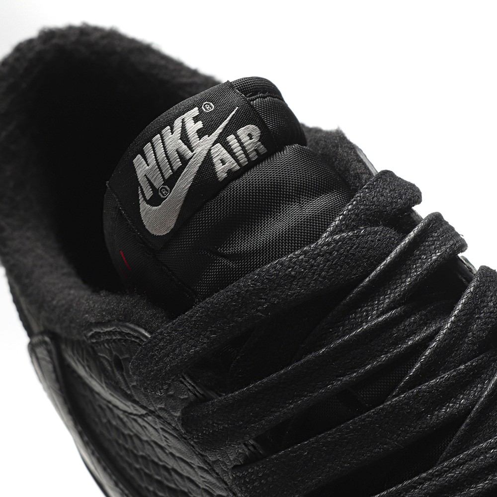 TBkicks Travis Scott Air Jordan 1 Custom Black Crocodile