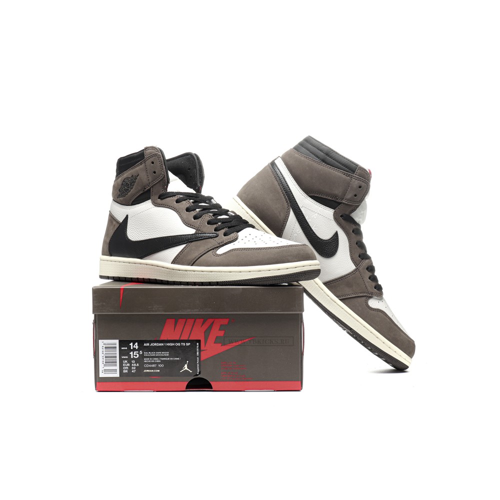 TBkicks Travis Scott Air Jordan 1 High OG Mocha