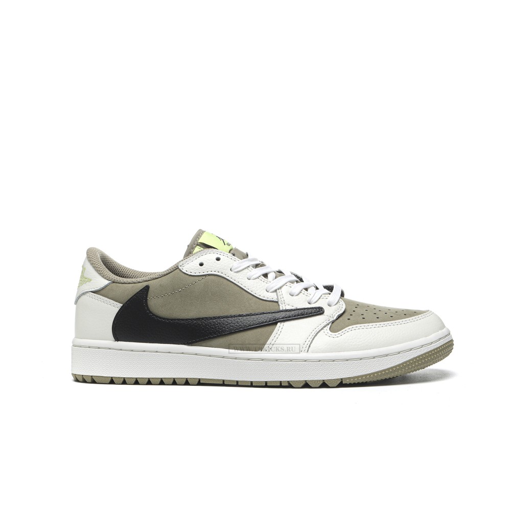 TBkicks Travis Scott Air Jordan 1 Retro Low Golf Travis Scott Neutral Olive