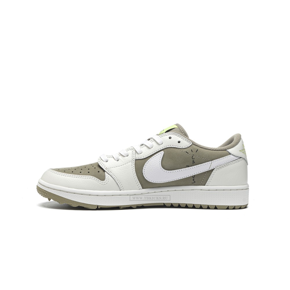 TBkicks Travis Scott Air Jordan 1 Retro Low Golf Travis Scott Neutral Olive
