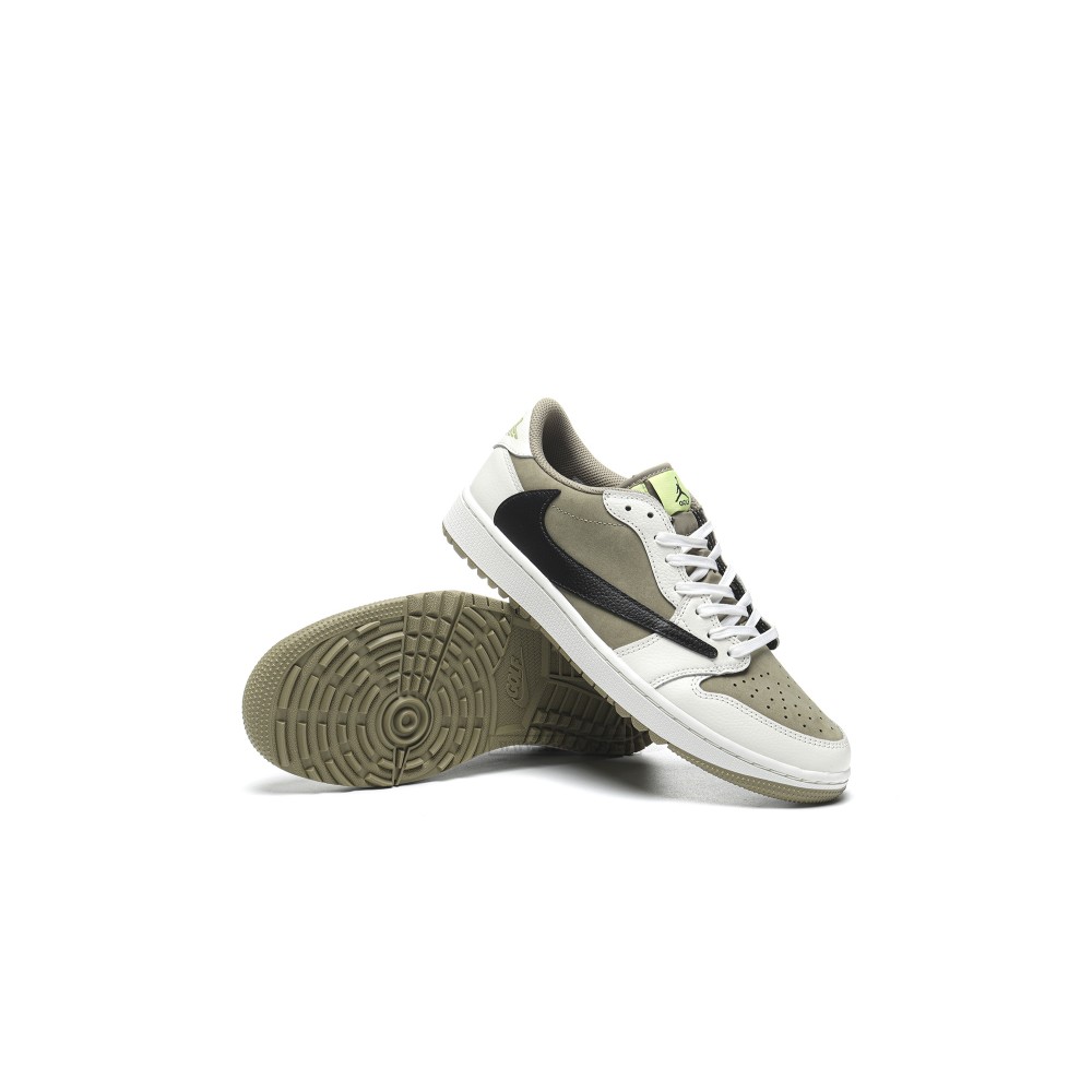 TBkicks Travis Scott Air Jordan 1 Retro Low Golf Travis Scott Neutral Olive
