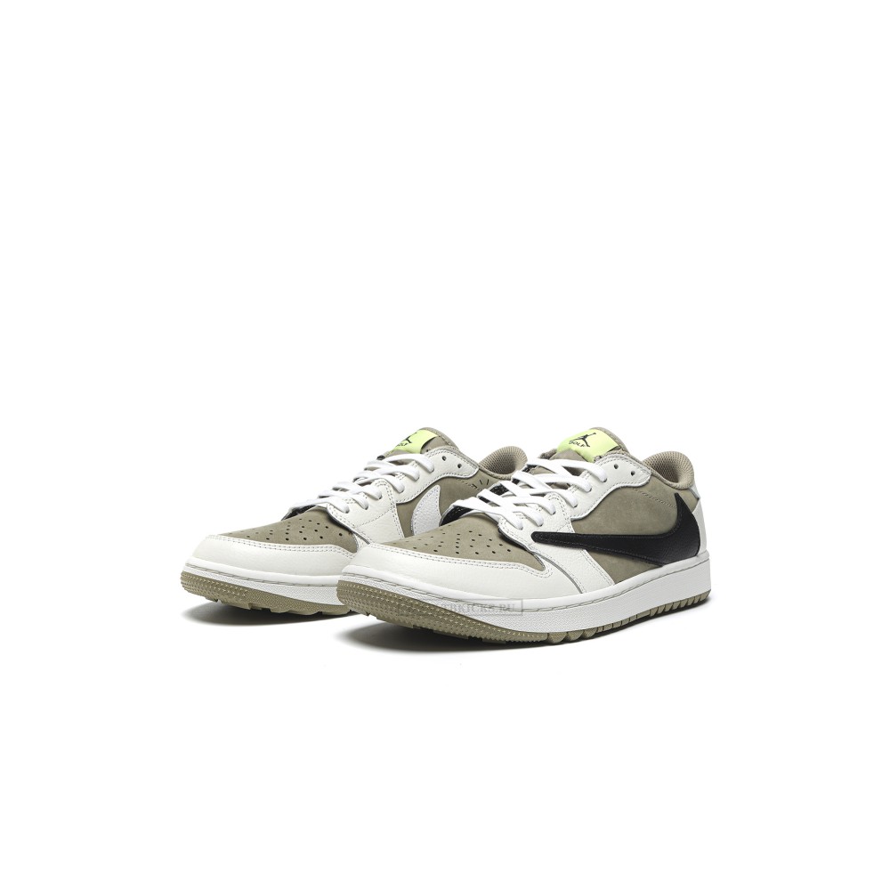 TBkicks Travis Scott Air Jordan 1 Retro Low Golf Travis Scott Neutral Olive