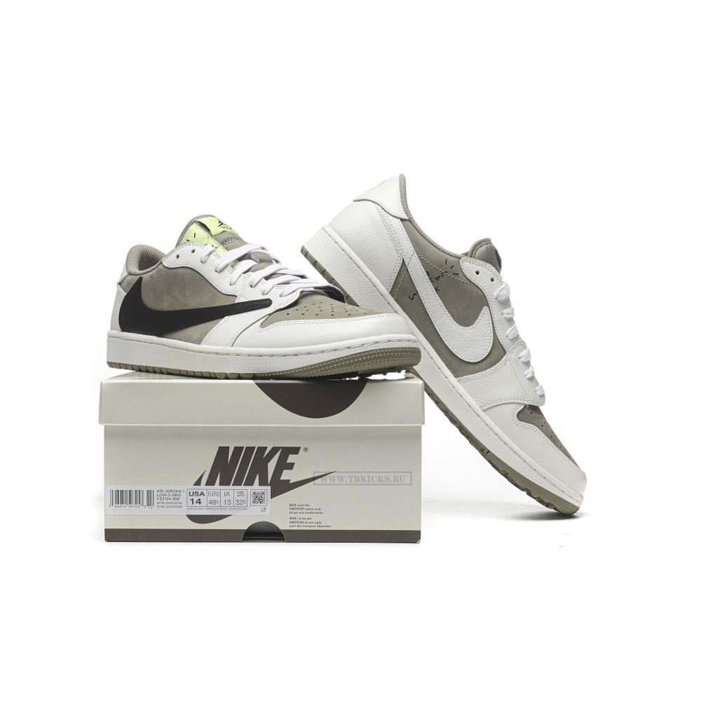 TBkicks Travis Scott Air Jordan 1 Retro Low Golf Travis Scott Neutral Olive
