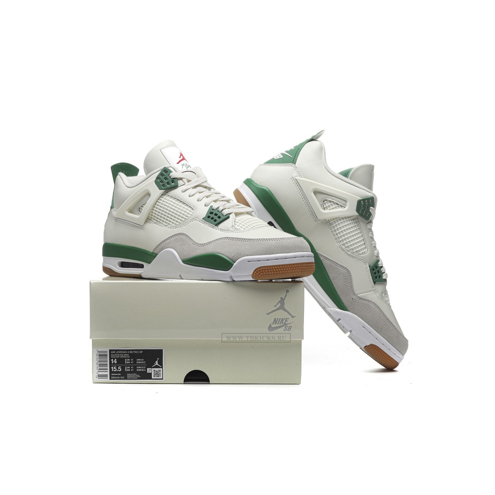 Size 14 Air Jordan 4 Retro SB Pine Green