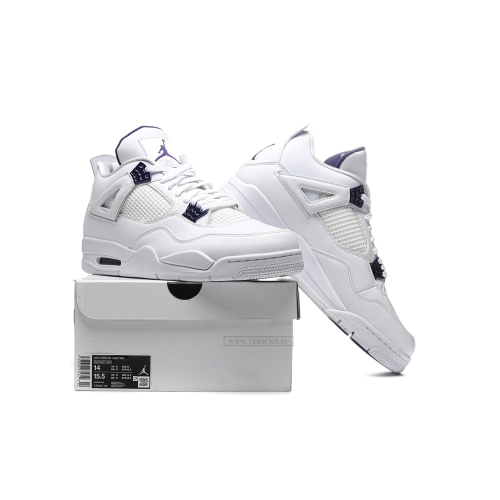 Size 14 Air Jordan 4 Metallic Purple
