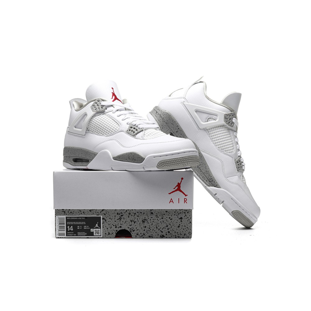 Size 14 Air Jordan 4 White Oreo